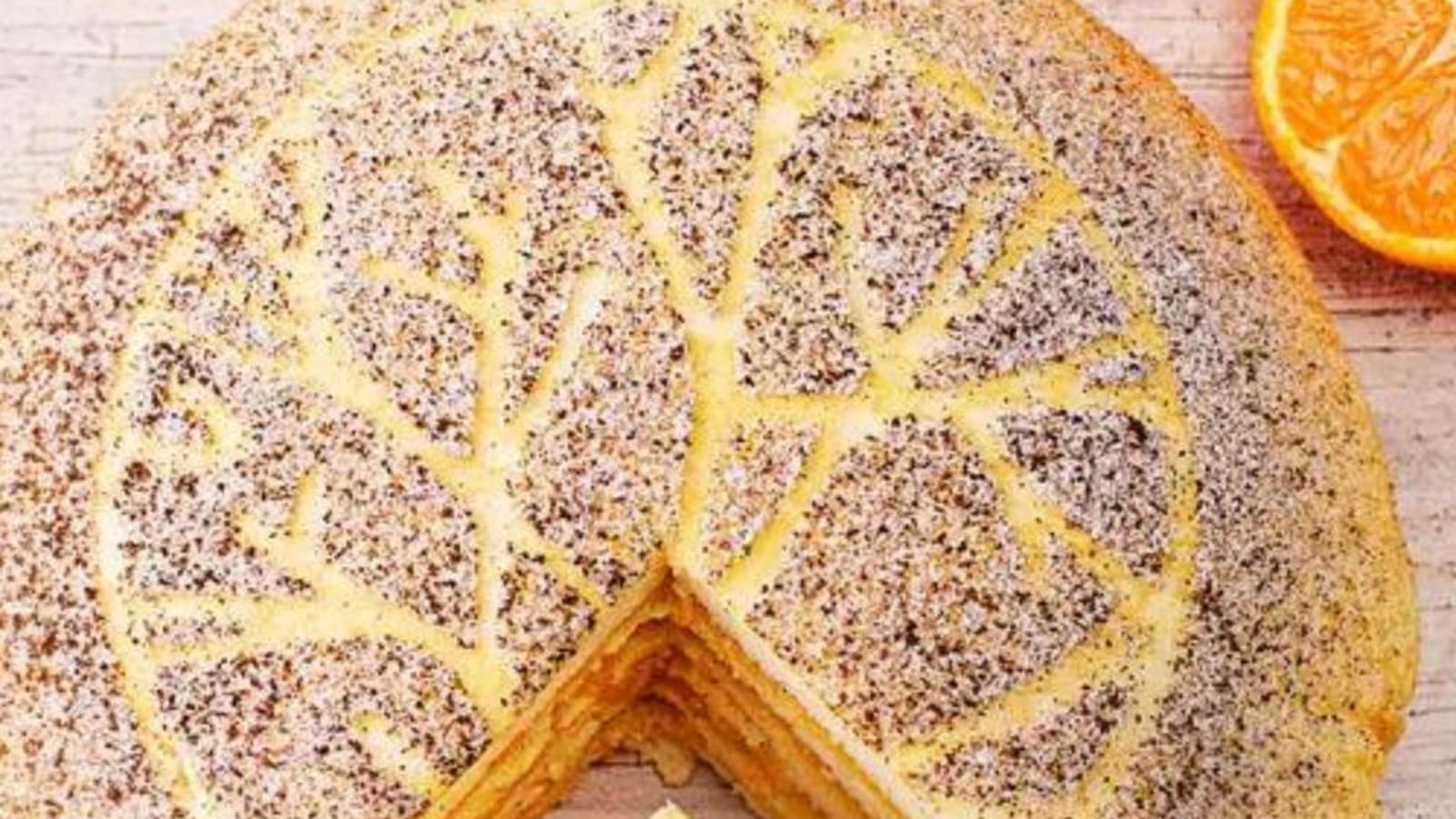 Gâteau de crêpes soufflées à la mandarine par Claire Heitzler