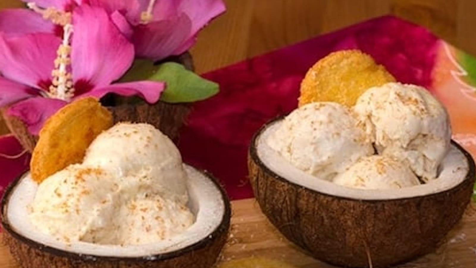 Glace neigeuse à la noix de coco sans sorbetière