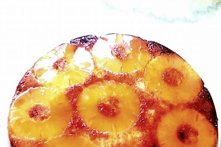 Recette De Gateau Renverse Ananas Caramel Et Rhum Brun