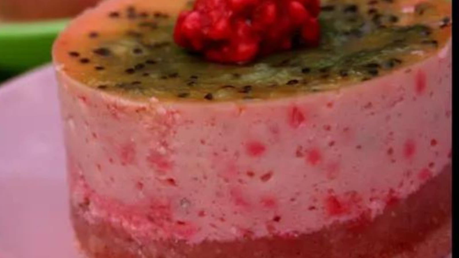 Cheesecake kiwis et biscuits de Reims