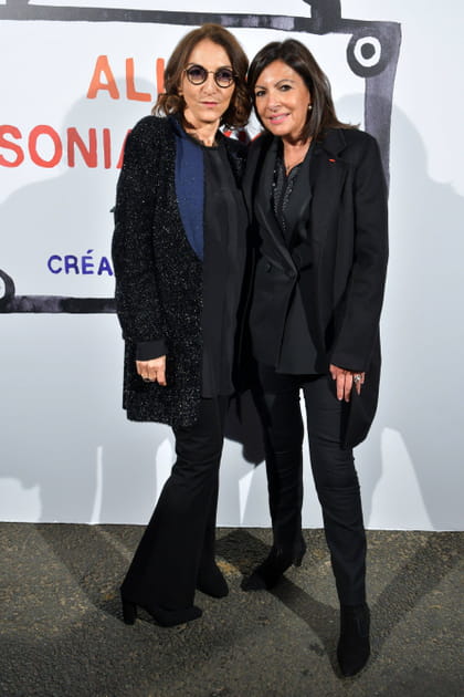 Nathalie Rykiel et Anne Hidalgo au d&eacute;fil&eacute; Sonia Rykiel