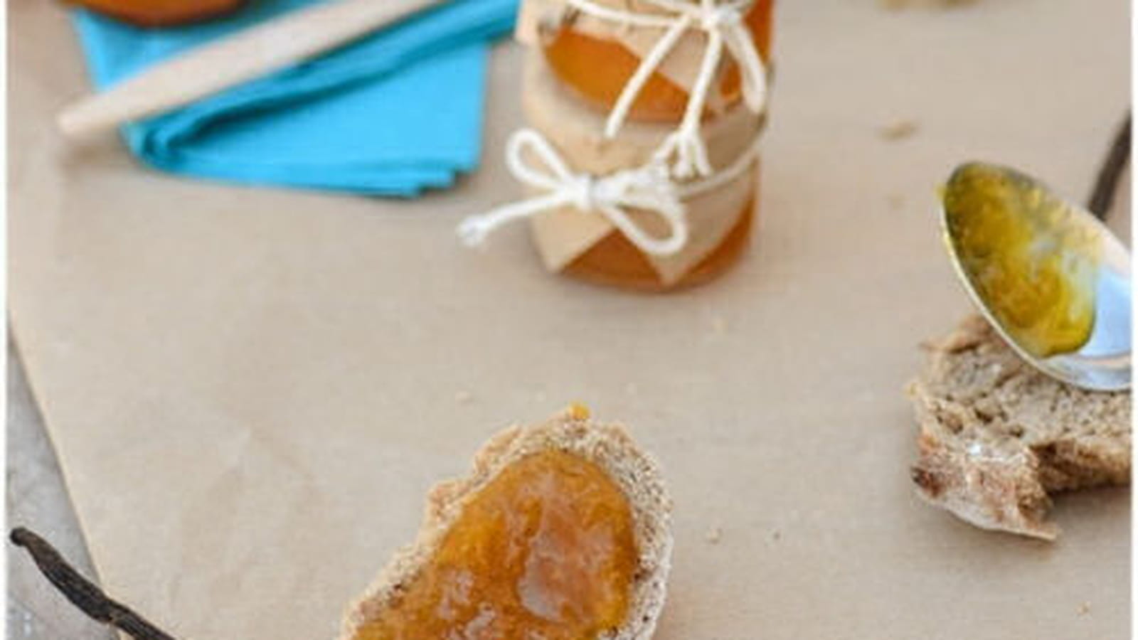 Confiture au potimarron, agrumes et vanille