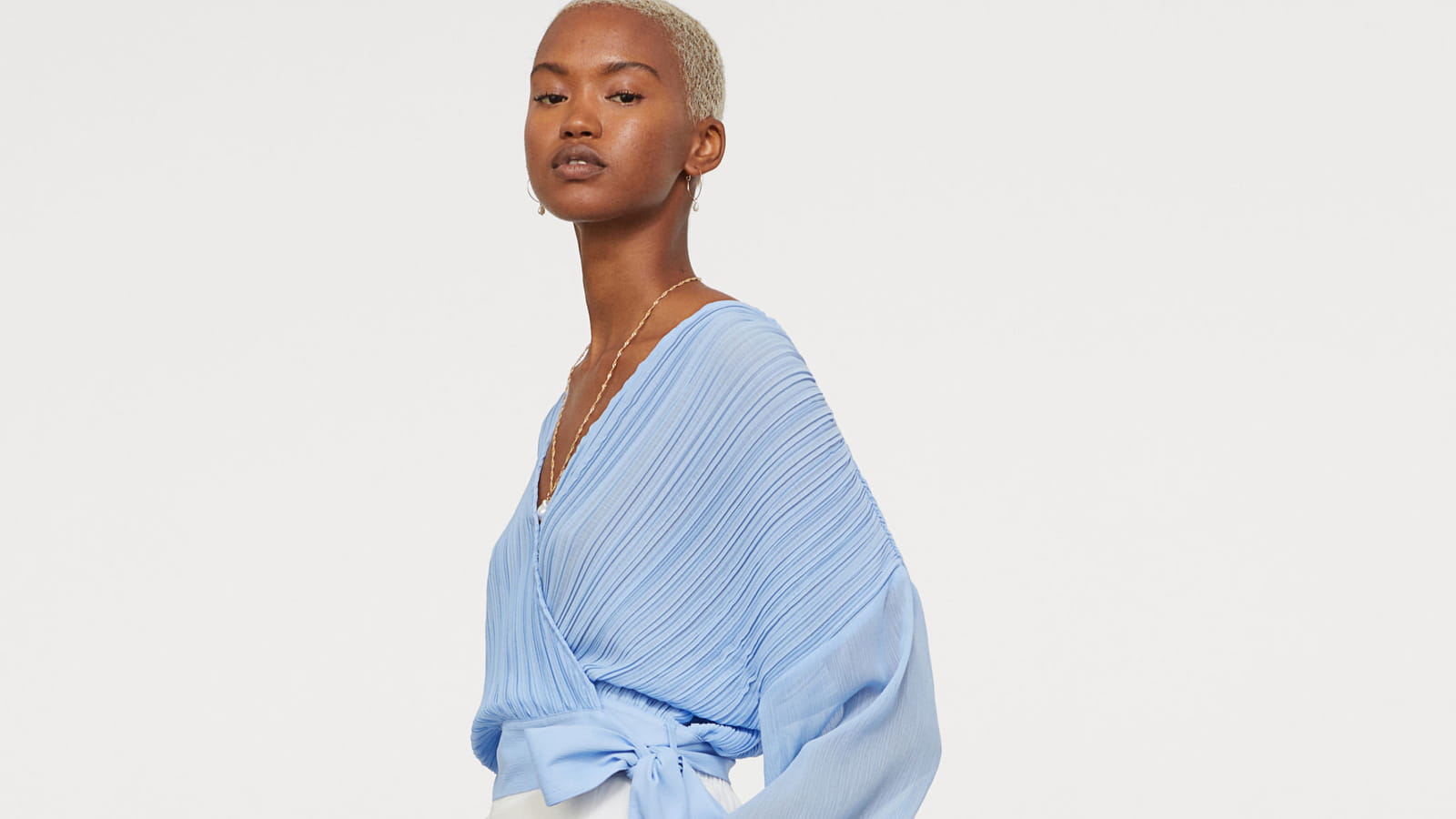 Blouse plissée