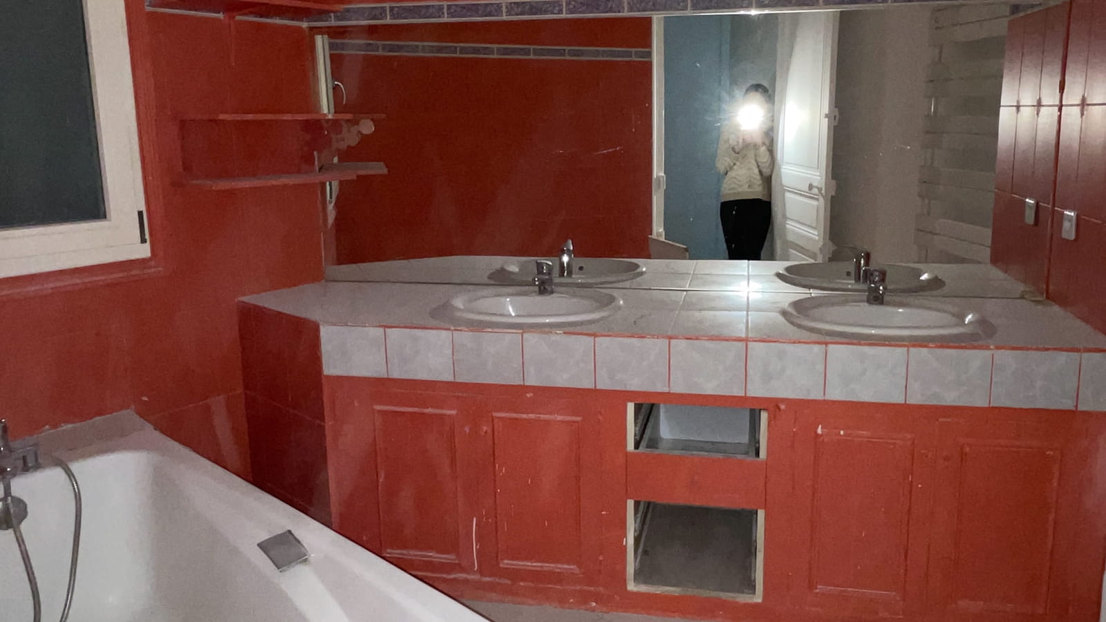 Salle de bains avant