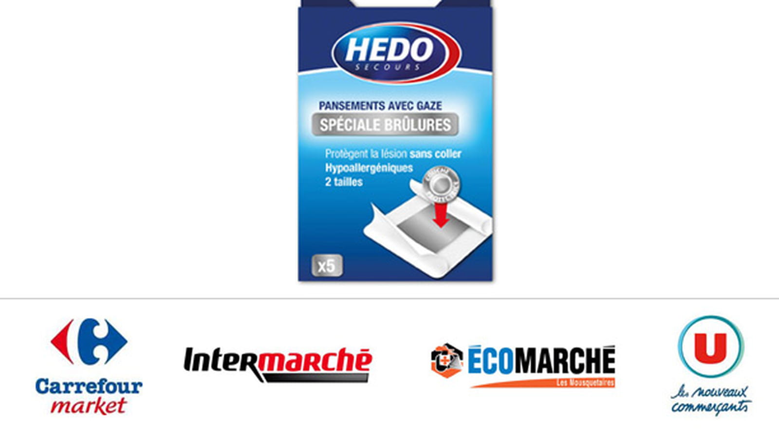 Pansements spécial br"lures, HEDO Secours