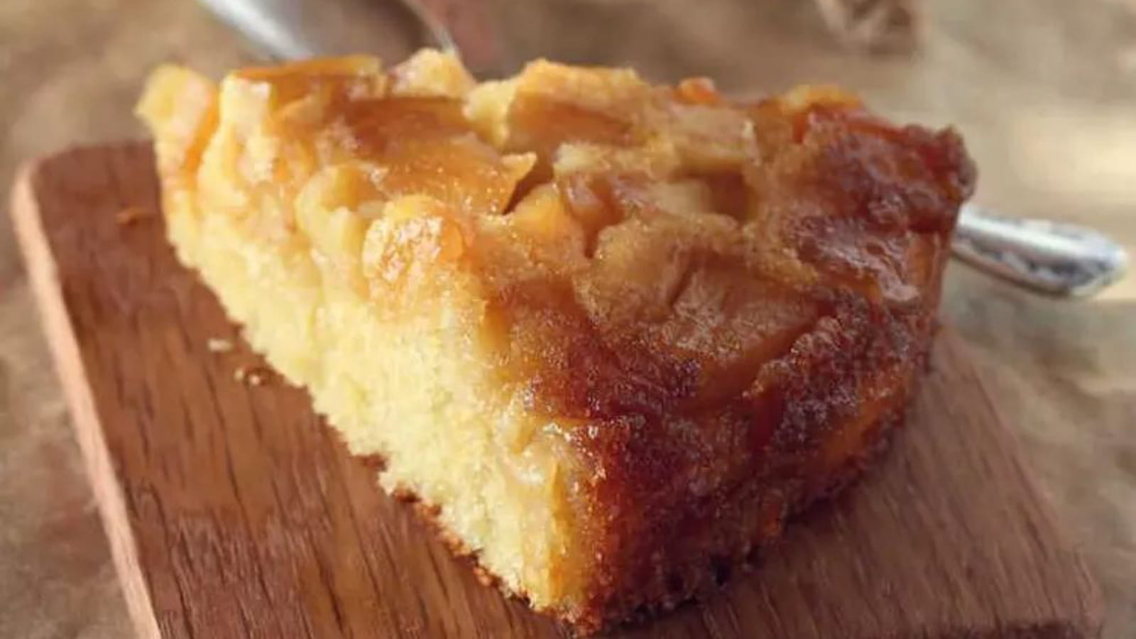 Gâteau renversé aux pommes confites