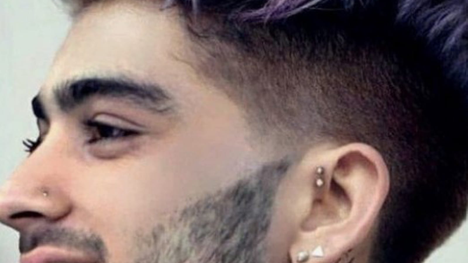 Coupe taper violette pour homme