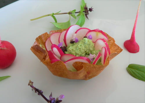 Mini tartelette aux radis de la tête aux pieds