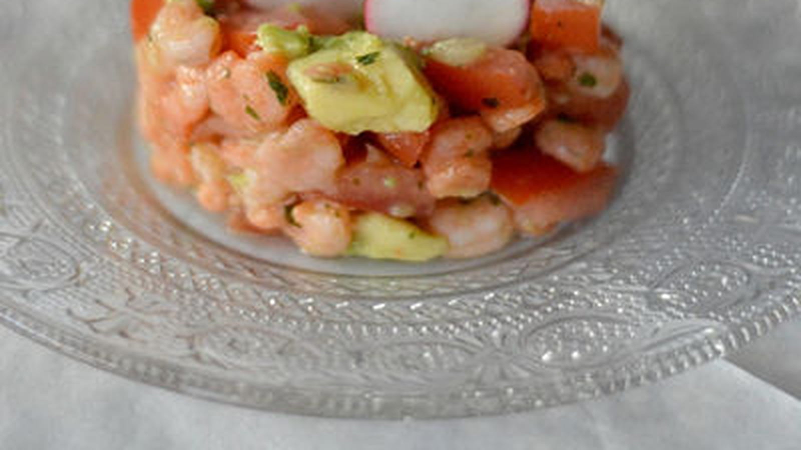 Salade de crevettes façon ceviche