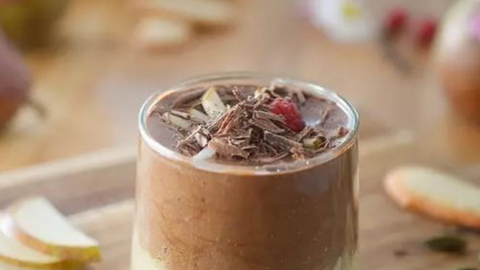 Mousse au chocolat croustillante à la compotée de poires Sweet Sensation®