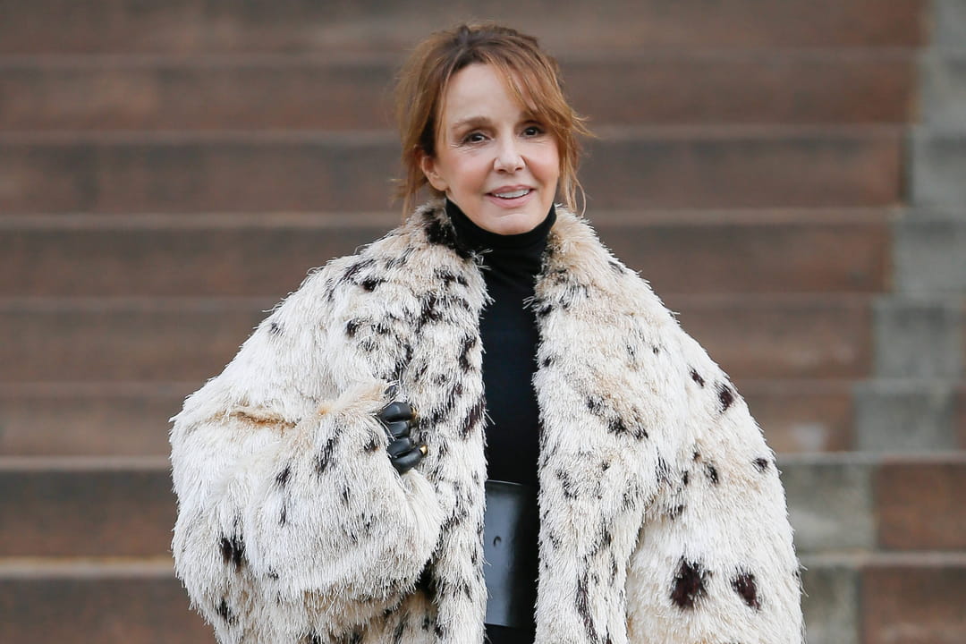 Manteau Fausse Fourrure Blanc Noir – Taille L, Style Hiver, état Impeccable