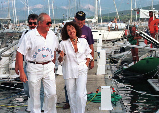 Jean-Marie et Jany Le Pen, à Calvi en Corse (1996)