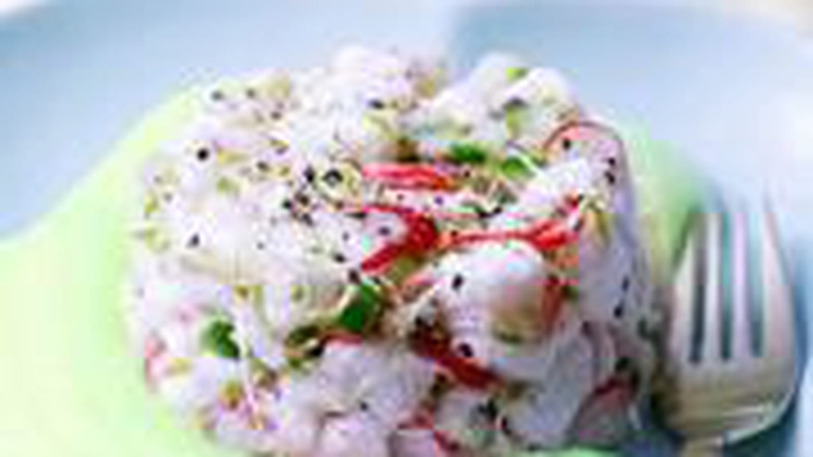 Tartare de bar et son espuma de Wasabi