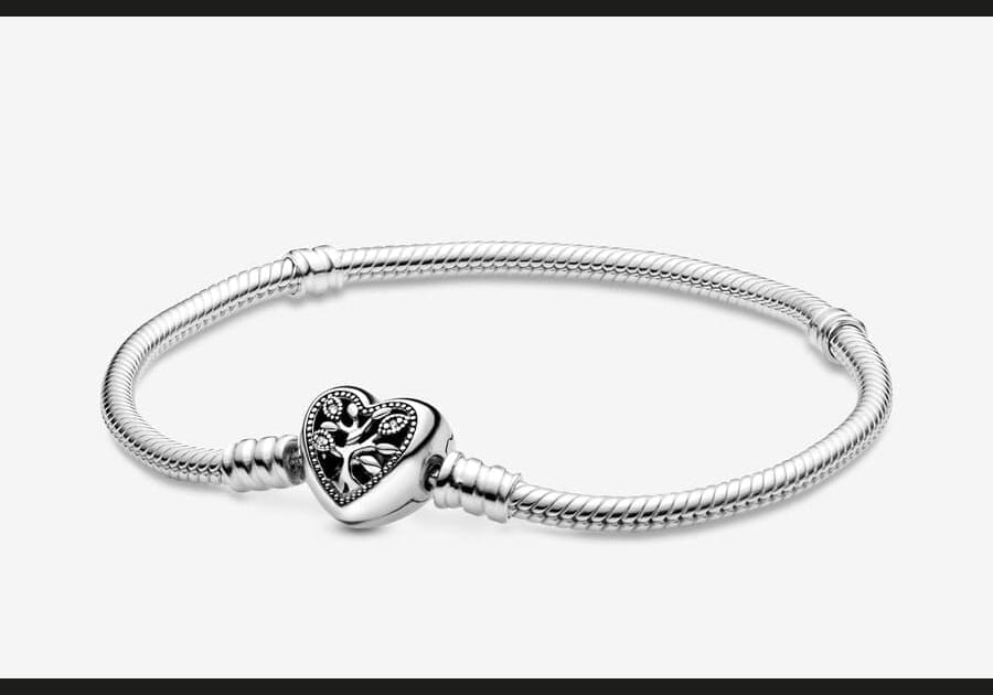 Bracelet en argent avec un charme, Pandora
