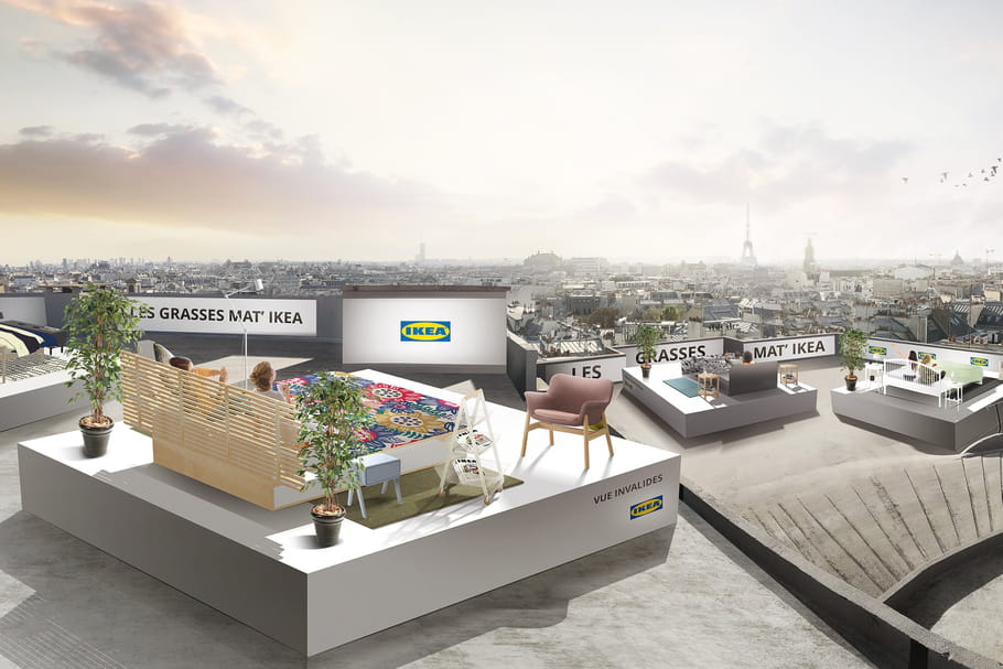 Grasses mat' IKEA : et si on piquait un somme sur les toits de Paris ?