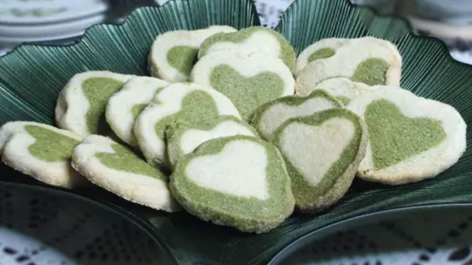 Biscuits sablés bicolores pour la Saint Valentin