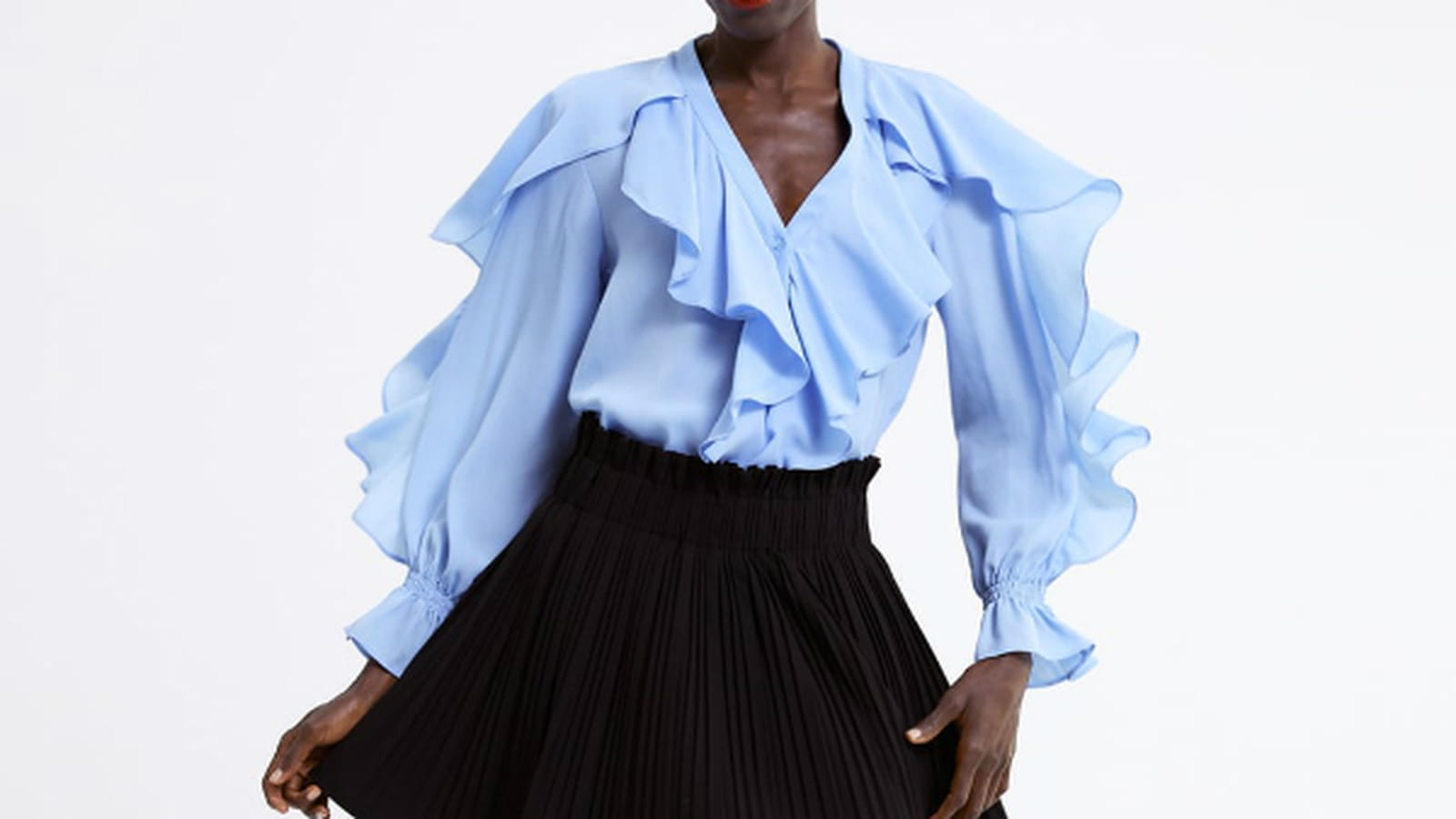 Blouse à volants 