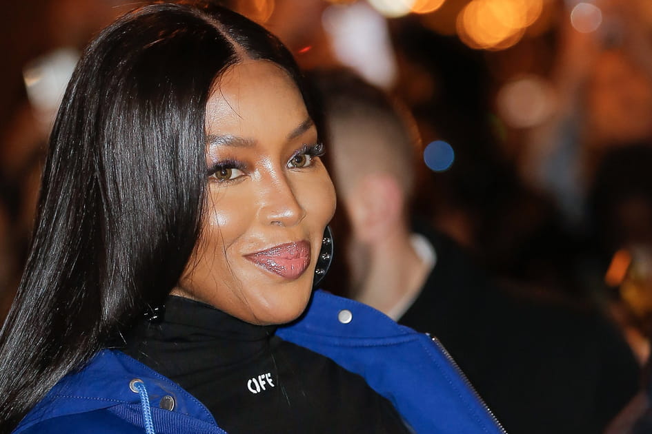 Le maquillage glowy de Naomi Campbell