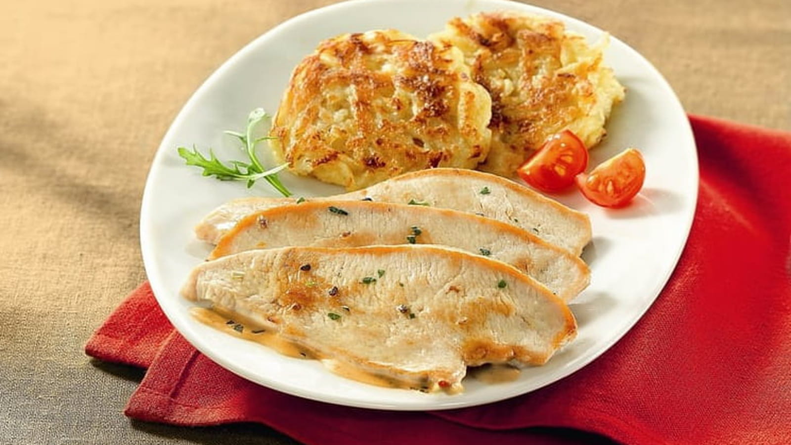 Escalopes de dinde sauce caramel