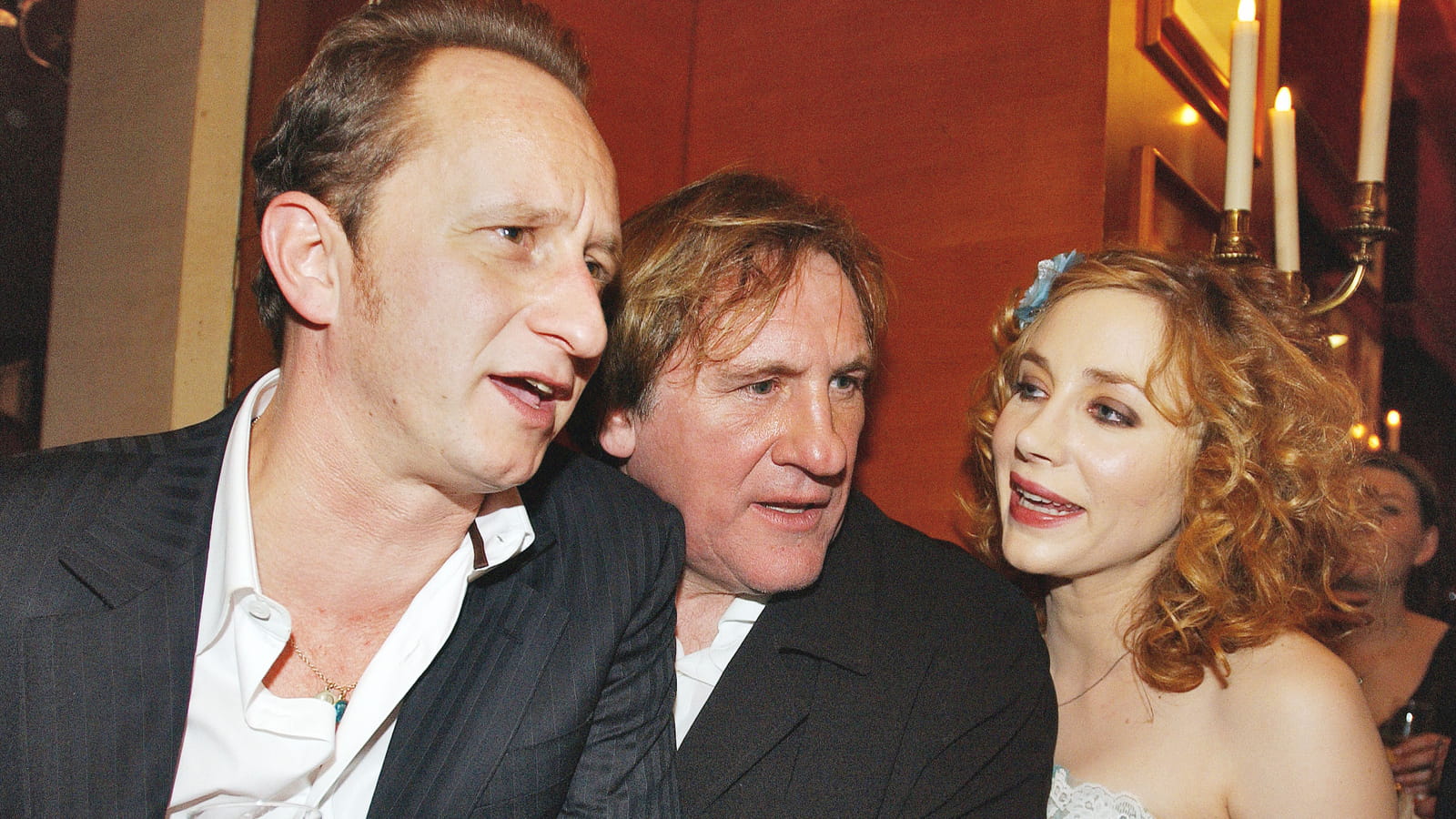 Benoît Poelvoorde, Gérard Depardieu et Julie Depardieu 