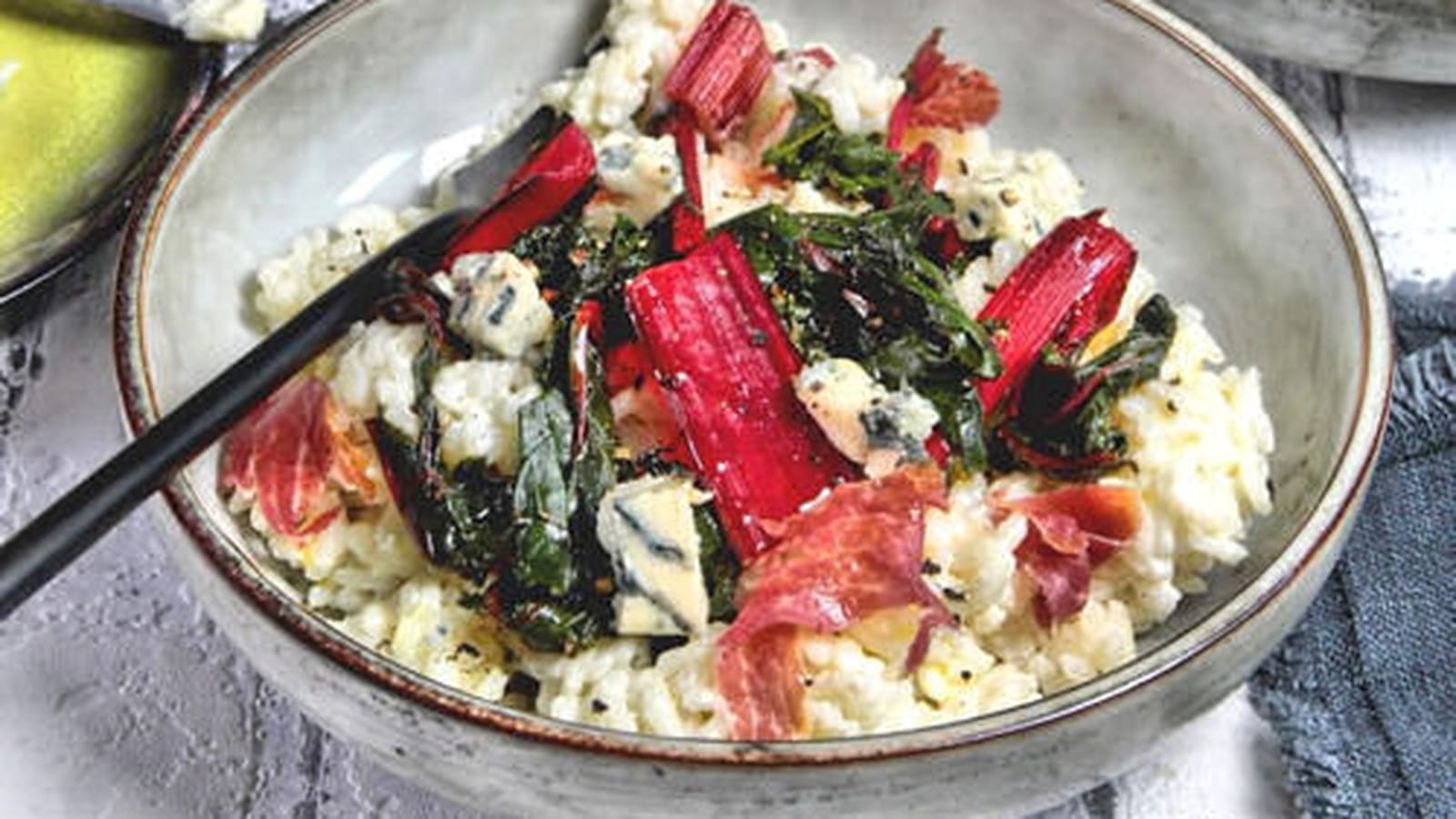 Risotto au Saint Agur et blettes