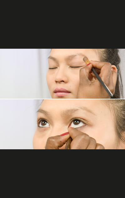Un maquillage des yeux l&eacute;ger