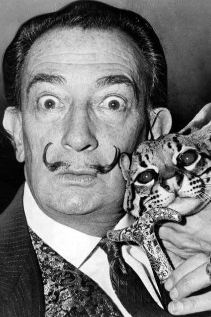 Salvador Dalí et son matou