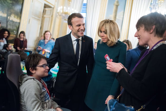 Emmanuel Macron et Brigitte Macron : Noël à l'Élysée