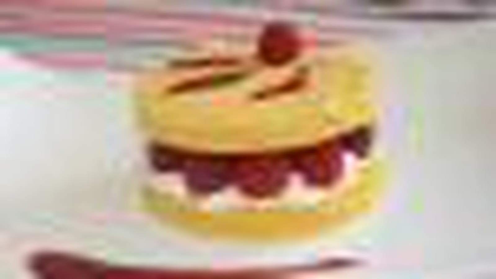 Sablé safrané aux framboises