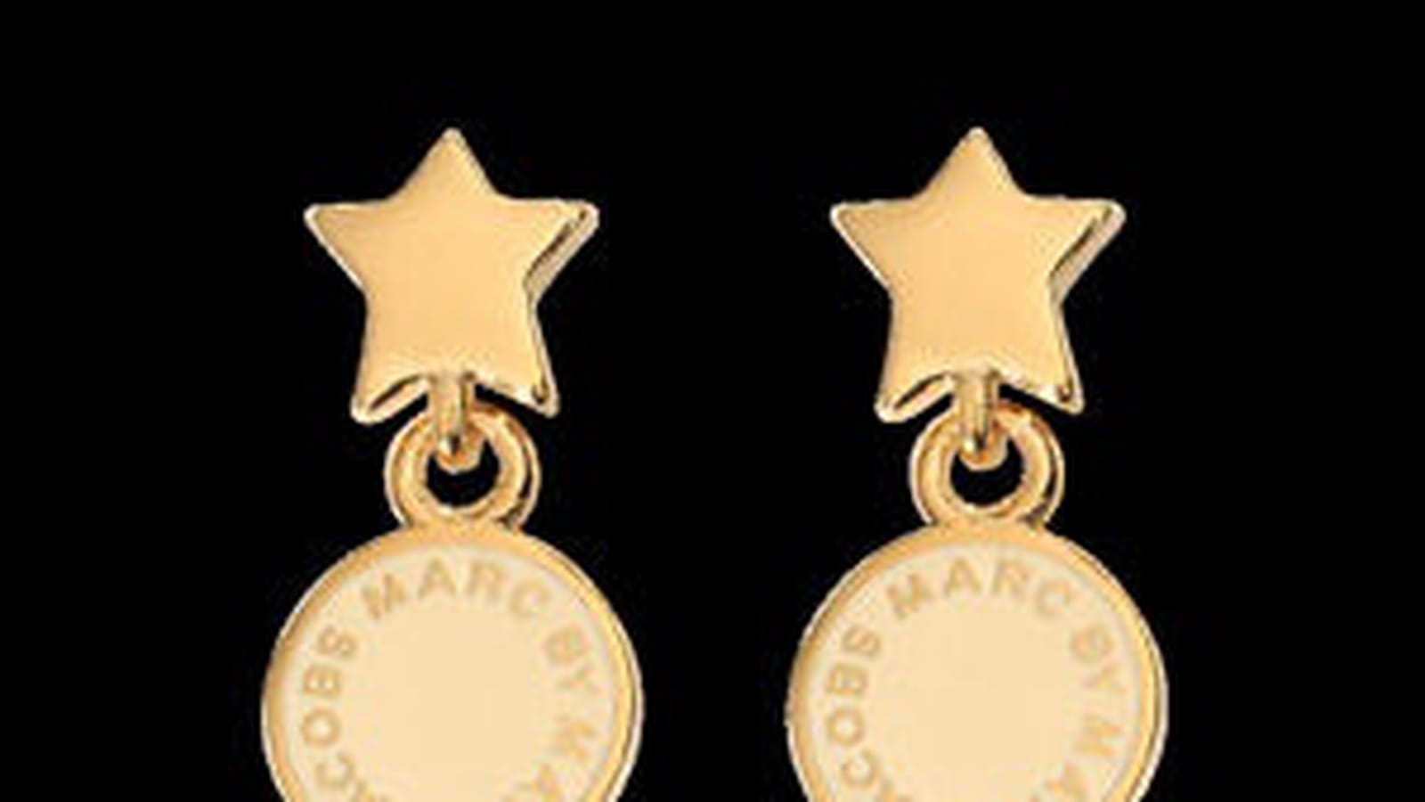 Boucles d'oreilles dorées de Marc by Marc Jacobs
