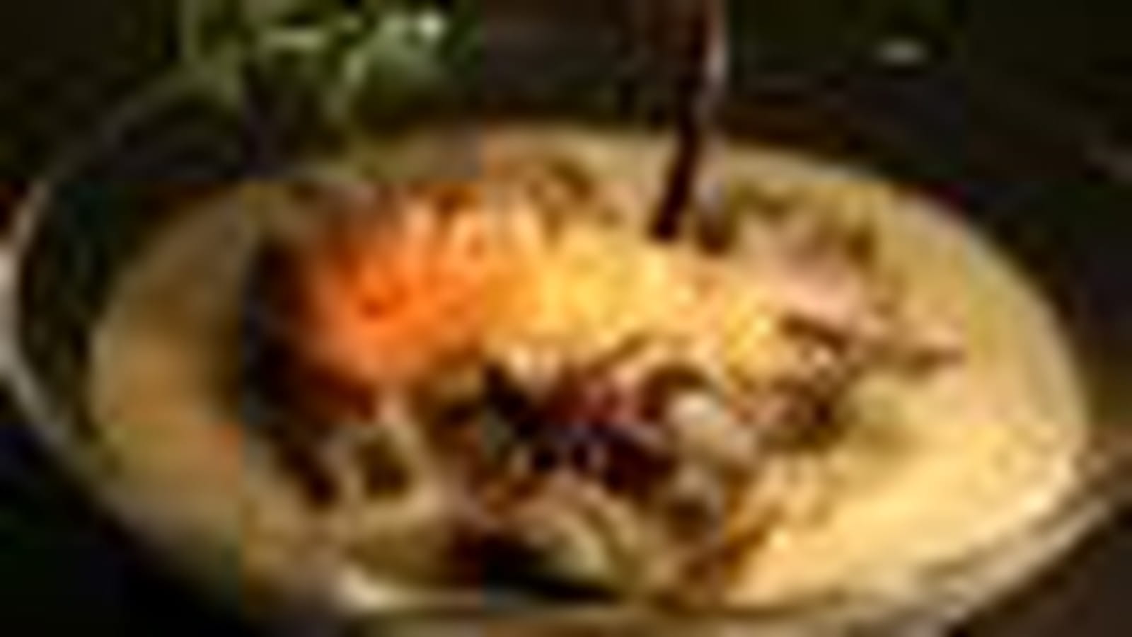 Soupe blanche d'artichauts et d'aubergines
