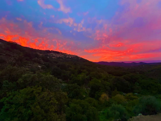 Coucher de soleil sur Occhiatana