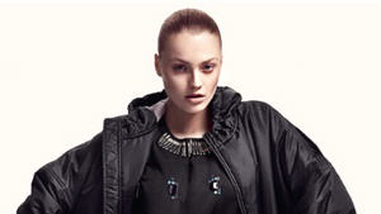 Doudoune noire flottante de H&M
