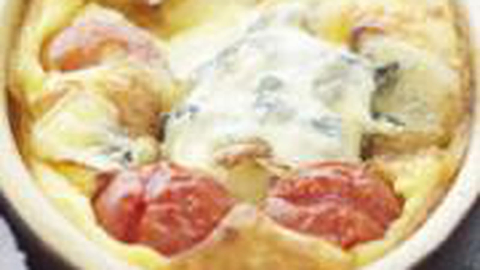 Clafoutis salé au Bresse Bleu