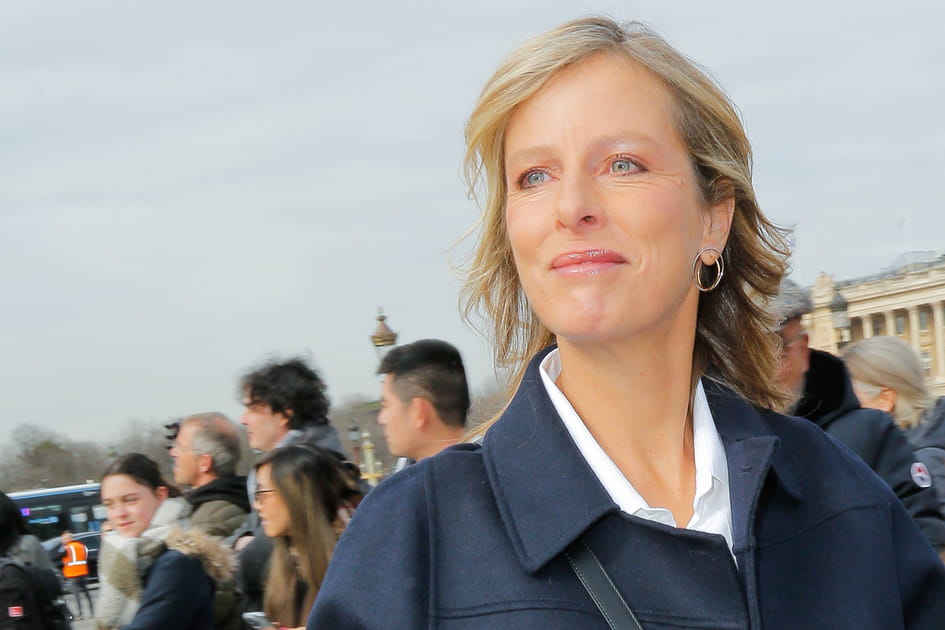 Le maquillage paillet&eacute; de Karin Viard