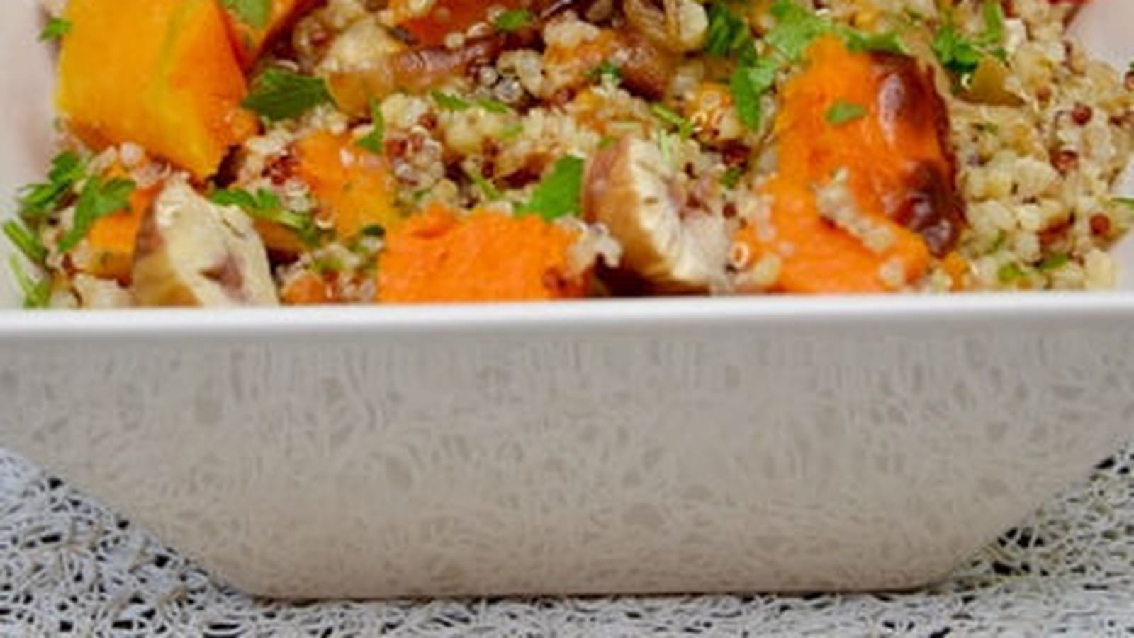 Salade gourmande de quinoa au potimarron