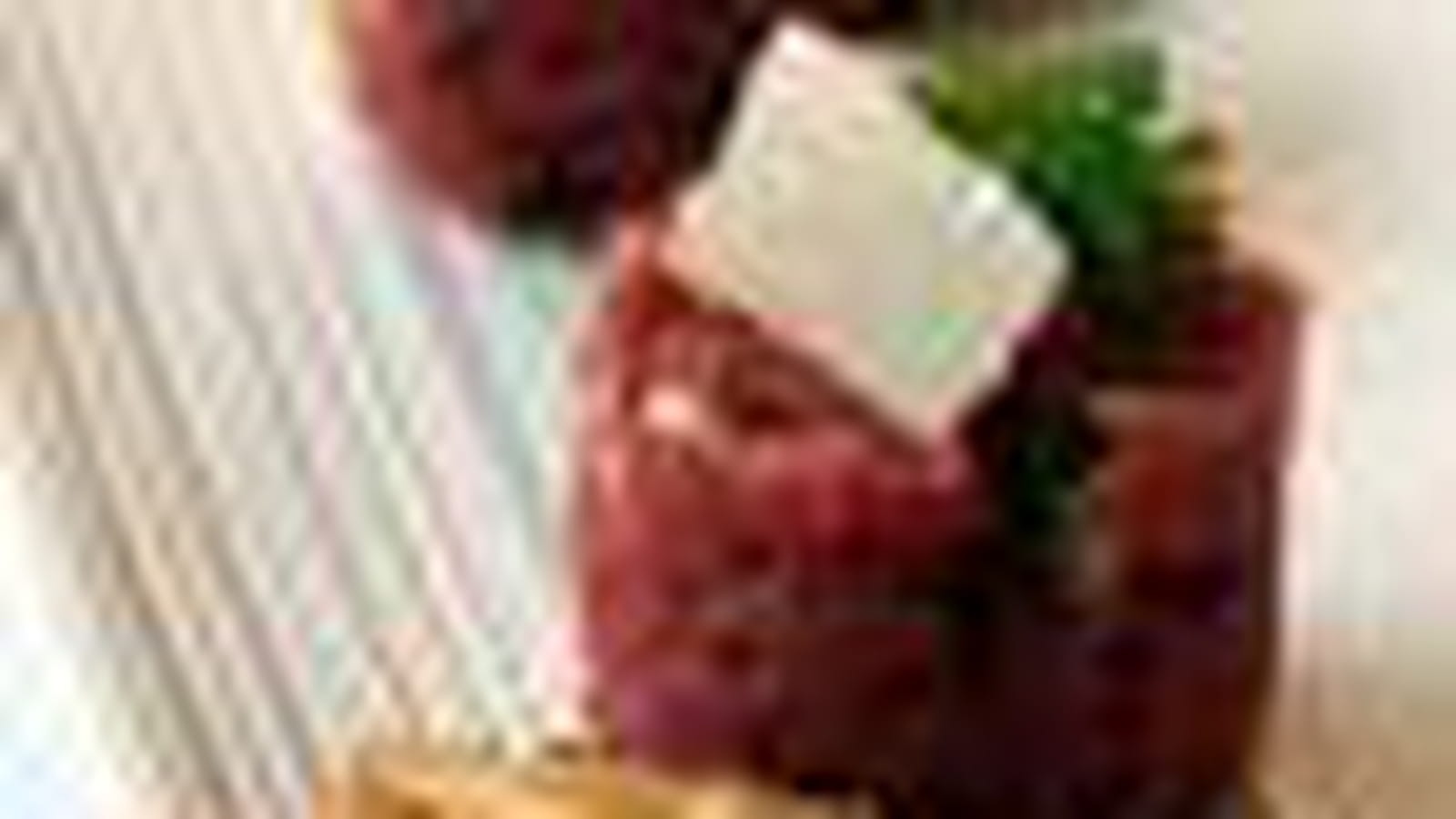 Tartare de boeuf au parmesan