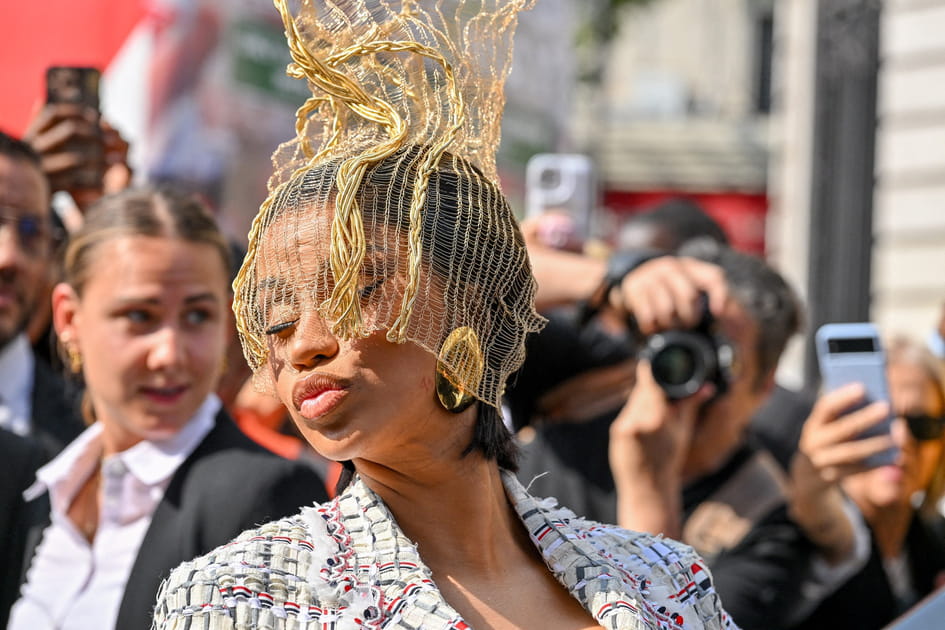 Cardi B et sa coiffure filet