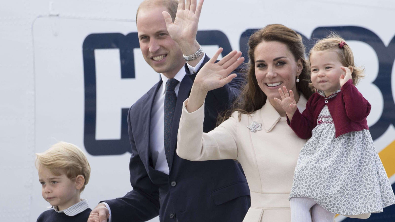 George, Prince William, Kate Middleton, Charlotte