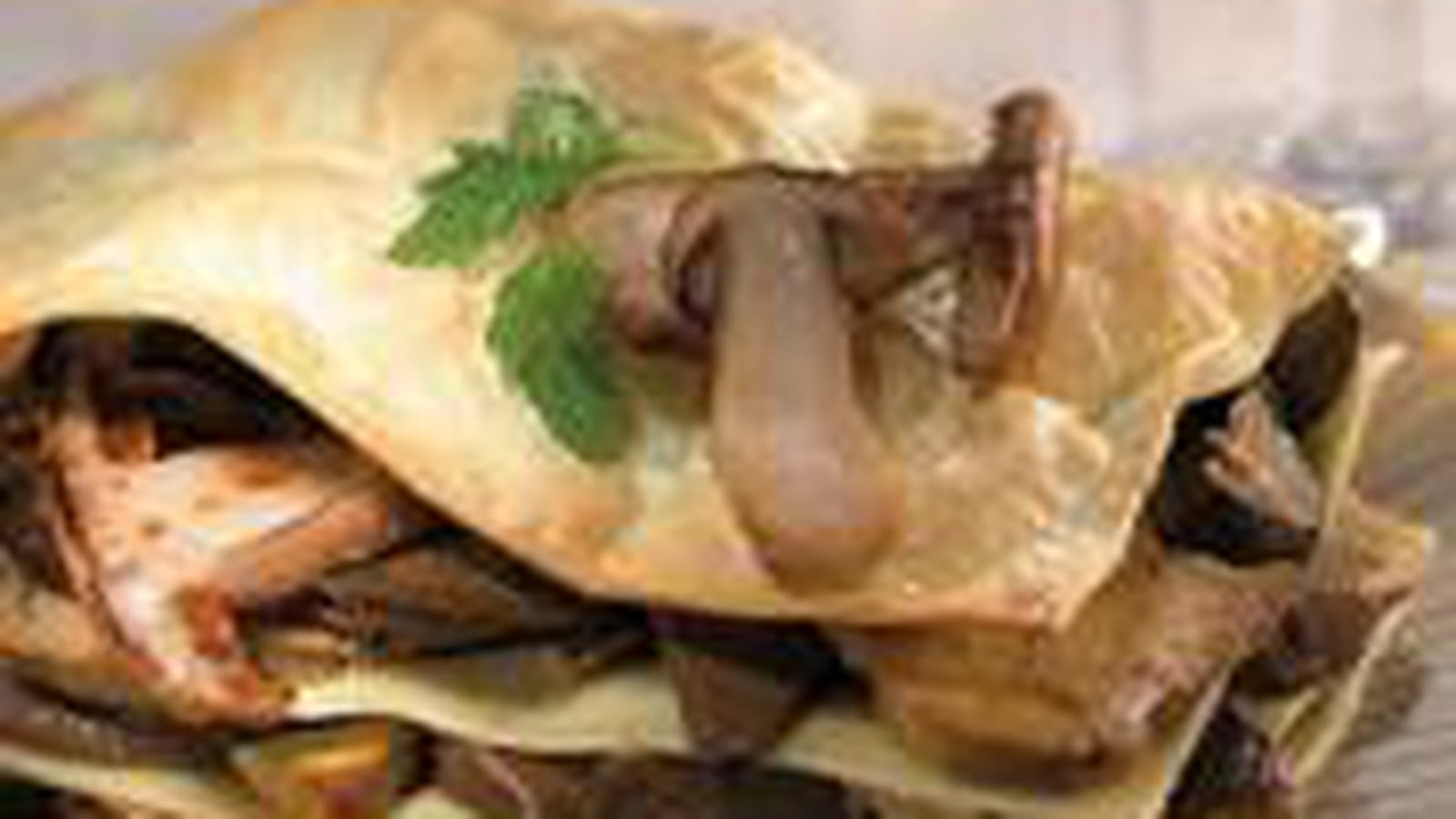 Lasagnes de foie gras de canard aux cèpes