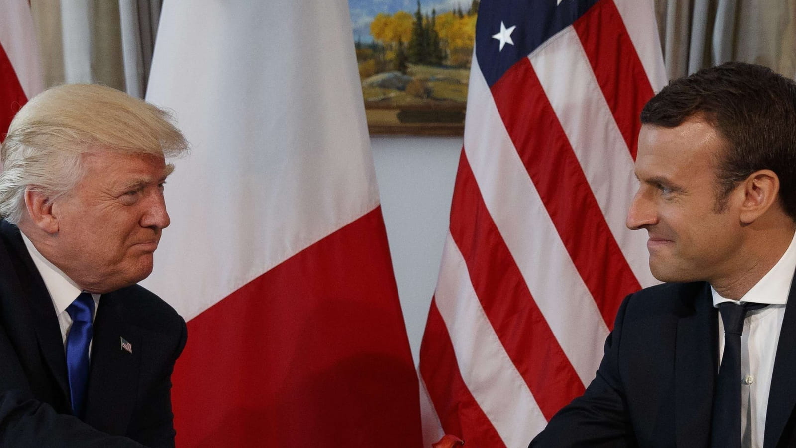 Donald Trump et Emmanuel Macron