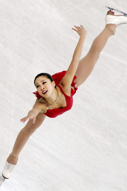 La patineuse Michelle Kwan &agrave; Moscou en 2005