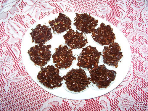 Roses des sables au chocolat