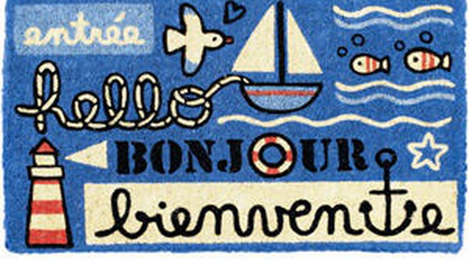 Le paillasson "Coco Bienvenue" de Derrière la Porte