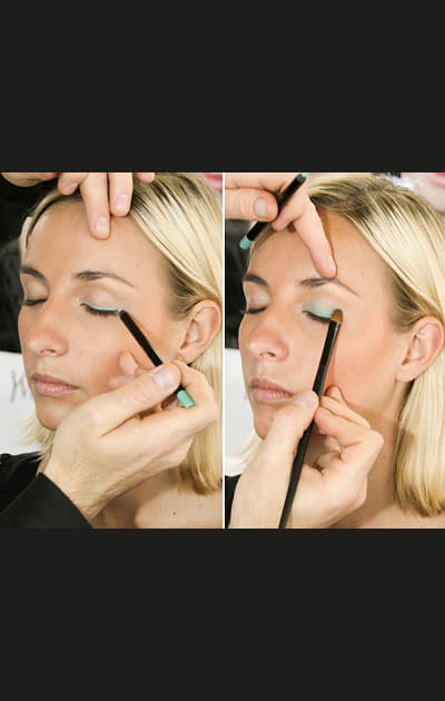 Un trait de crayon vert absinthe