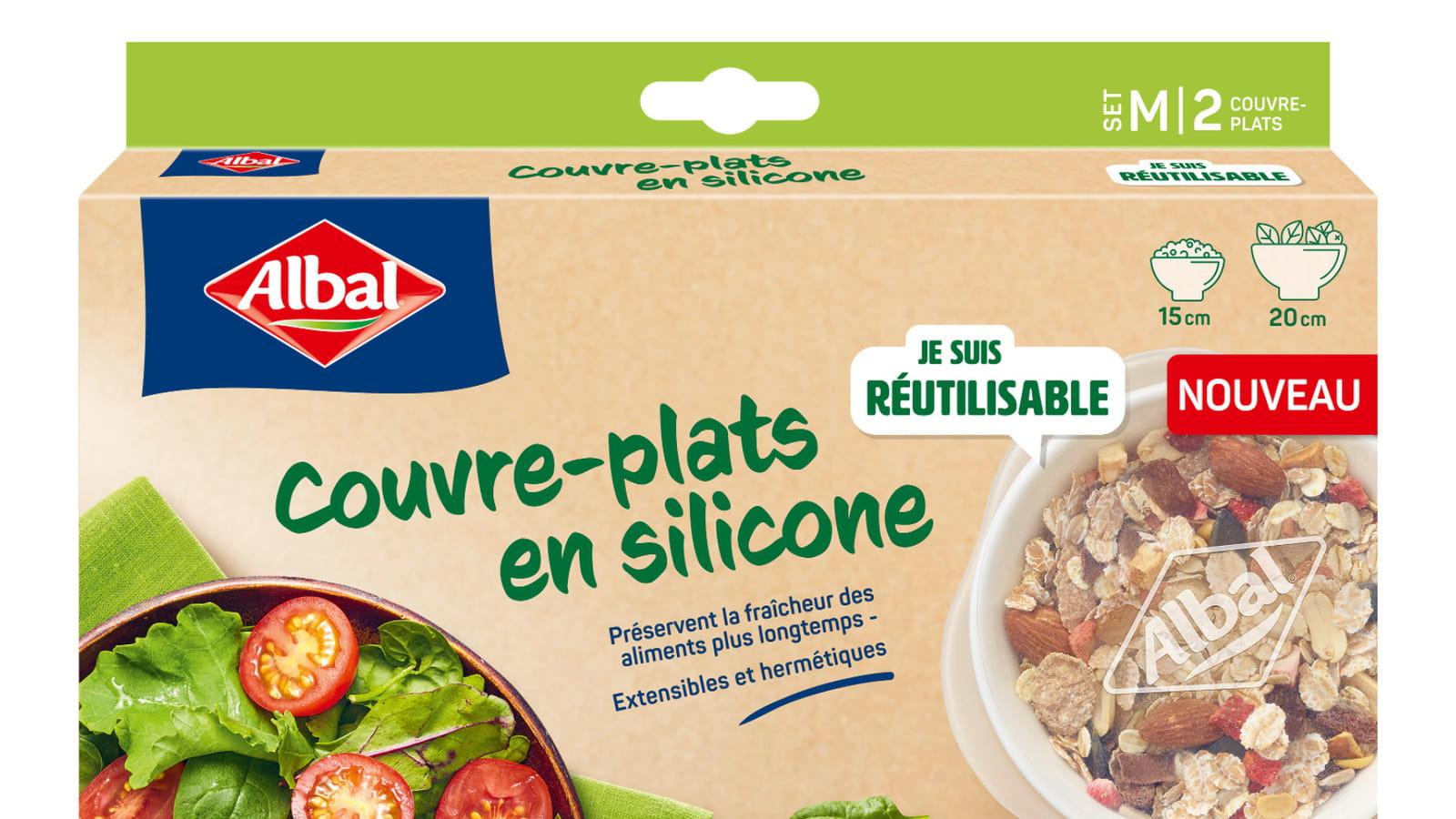Les couvre-plats en silicone Albal