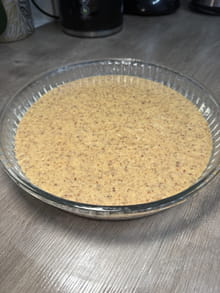 Fondant aux amandes nappage croustillant miel amandes : Etape 4