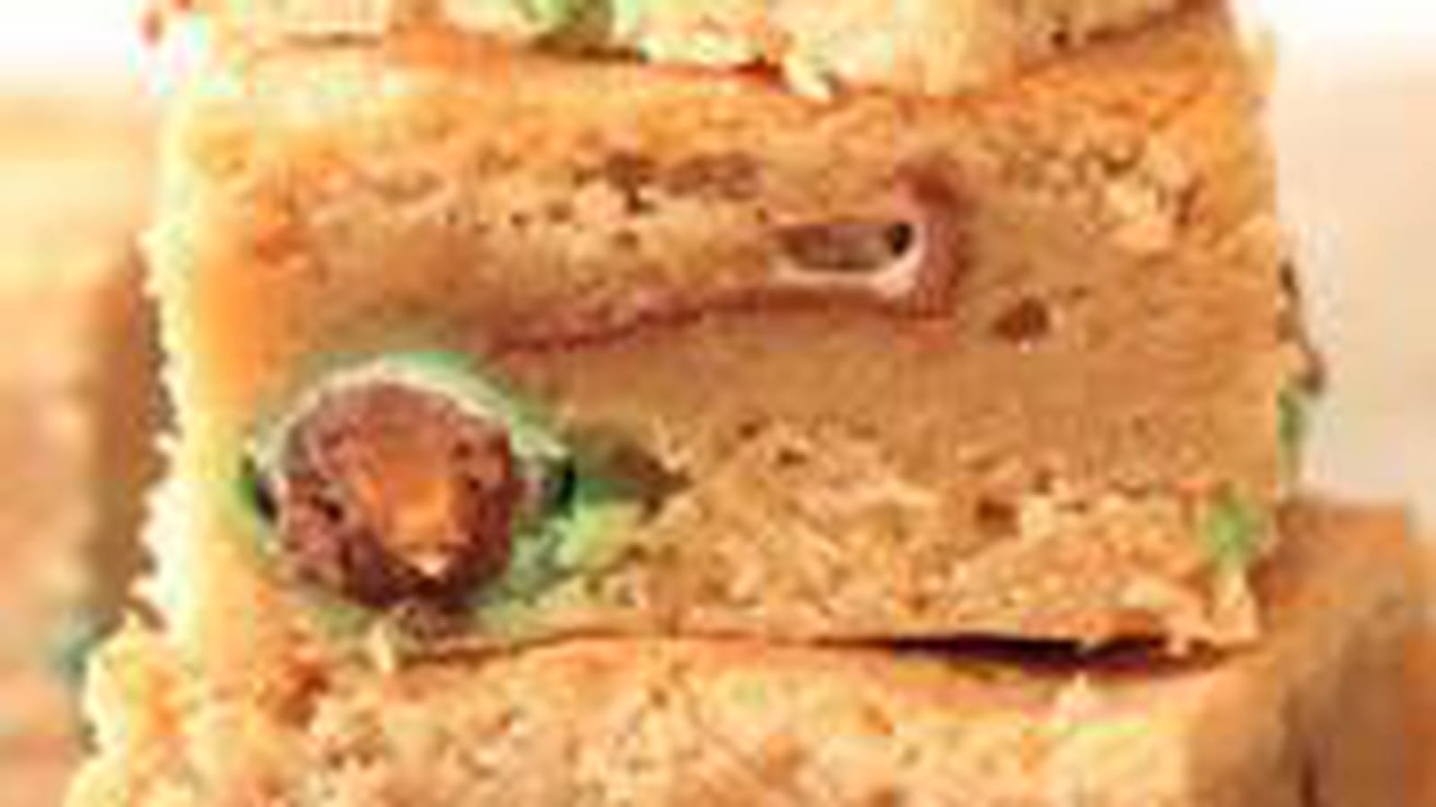 Blondies aux chocolats et m&m's