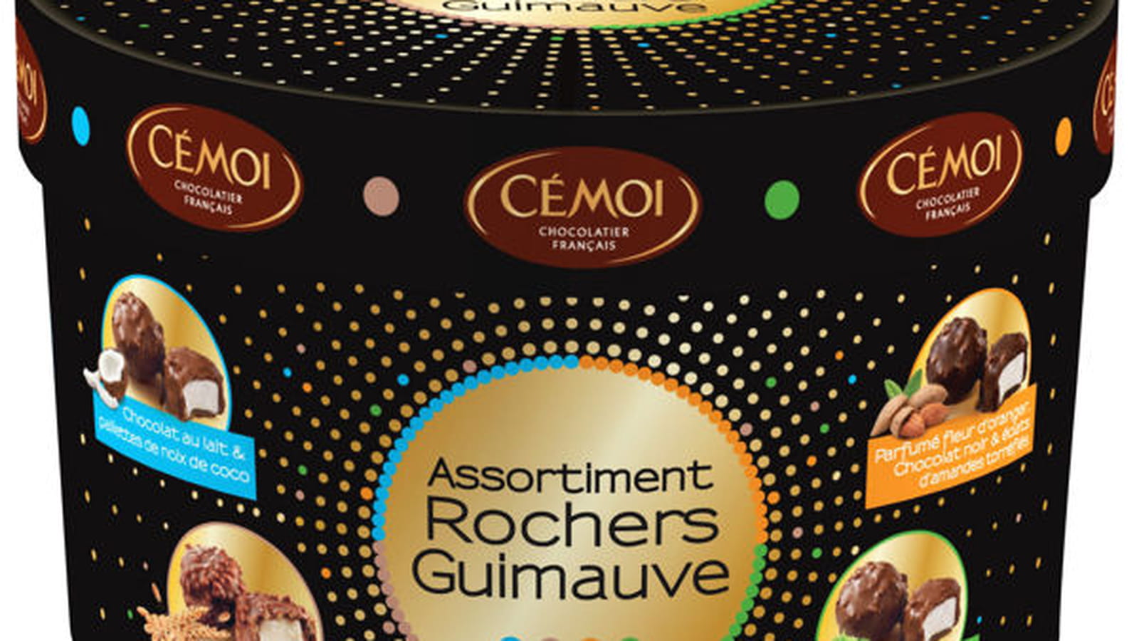 Boîte chapeau de Rochers Guimauves de Cémoi