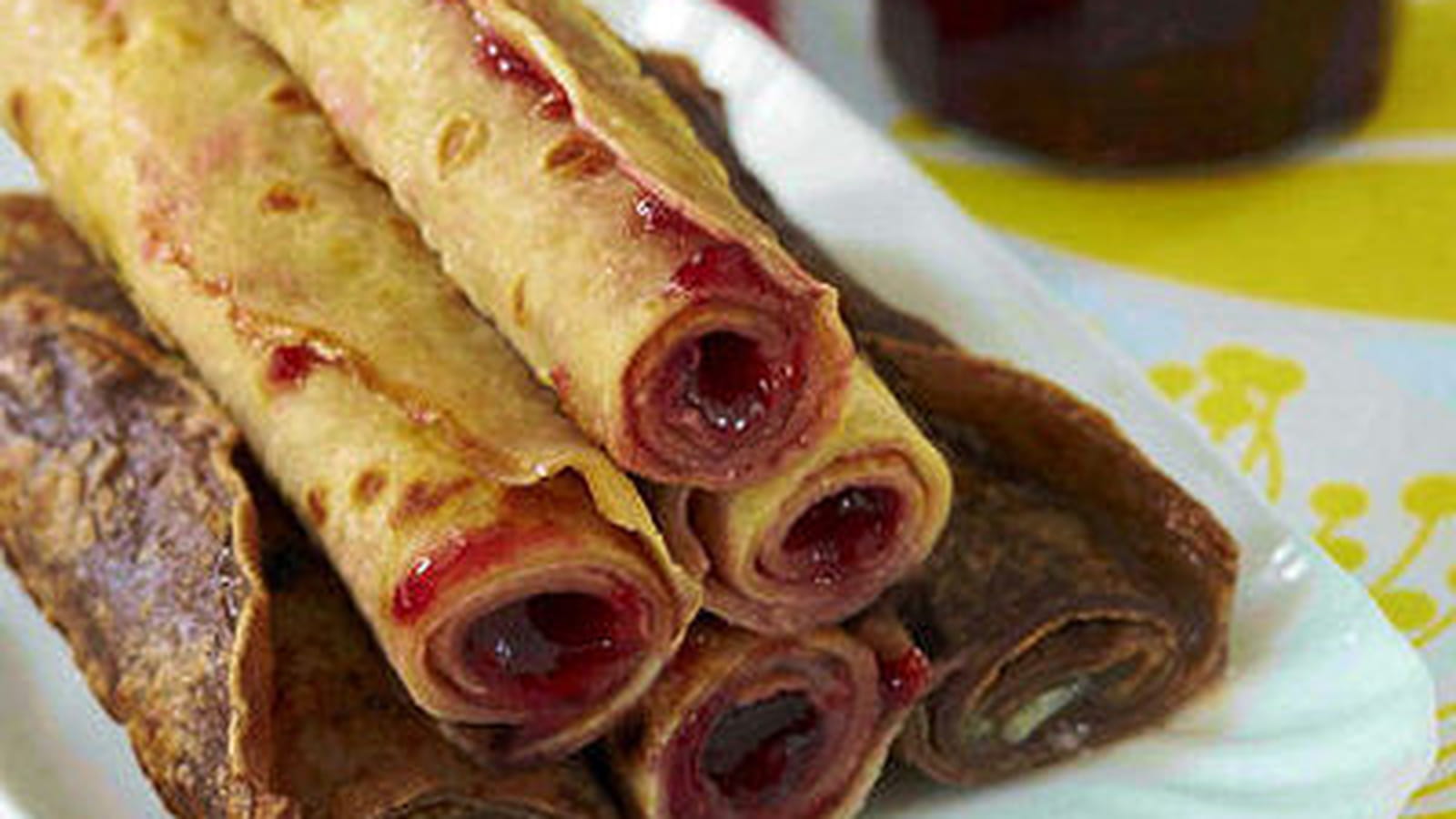 Crêpes à la confiture